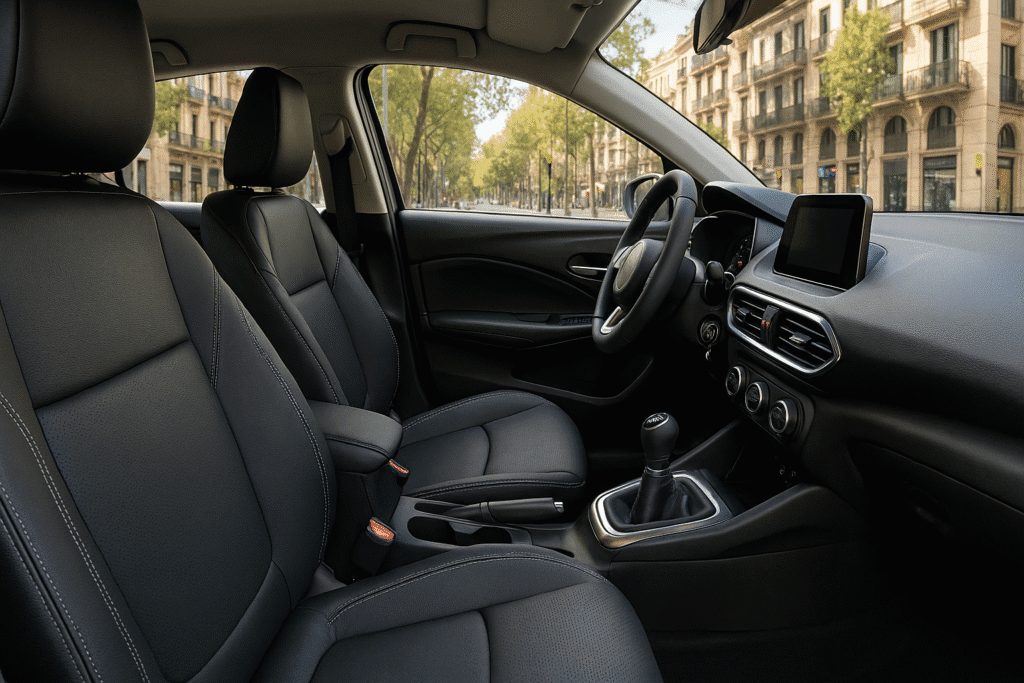 Tapicería de coche en Barcelona: asientos delanteros recién tapizados en piel